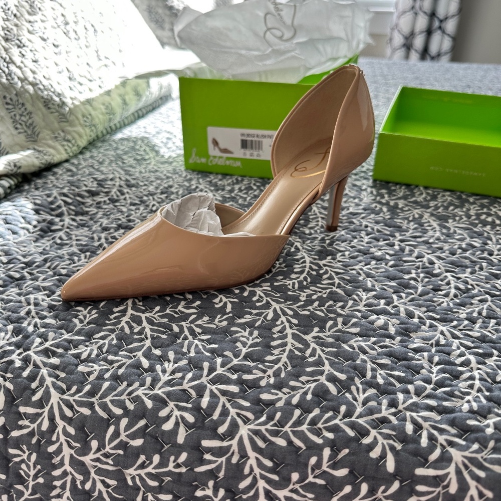 Sam Edelman nude d'orsay heels size 8
